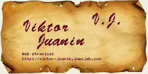Viktor Juanin vizit kartica